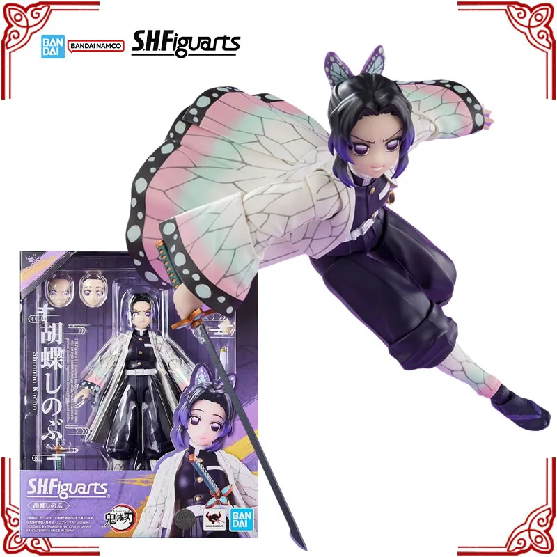 

In Stock Genuine Bandai Demon Slayer Model Kit SHF Kochou Shinobu Anime Action Figure Collection Finished Model Boys Toys Gifts