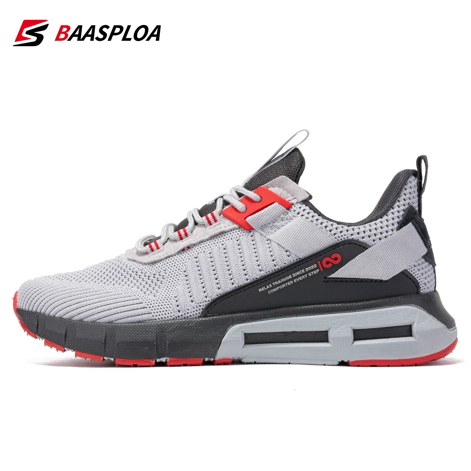 Baasploa Men Outdoor Leisure Original Brand Designer Men Sneakers Breathable Mesh Surface Casual Shoes Men\'s Sports Tennis Shoes