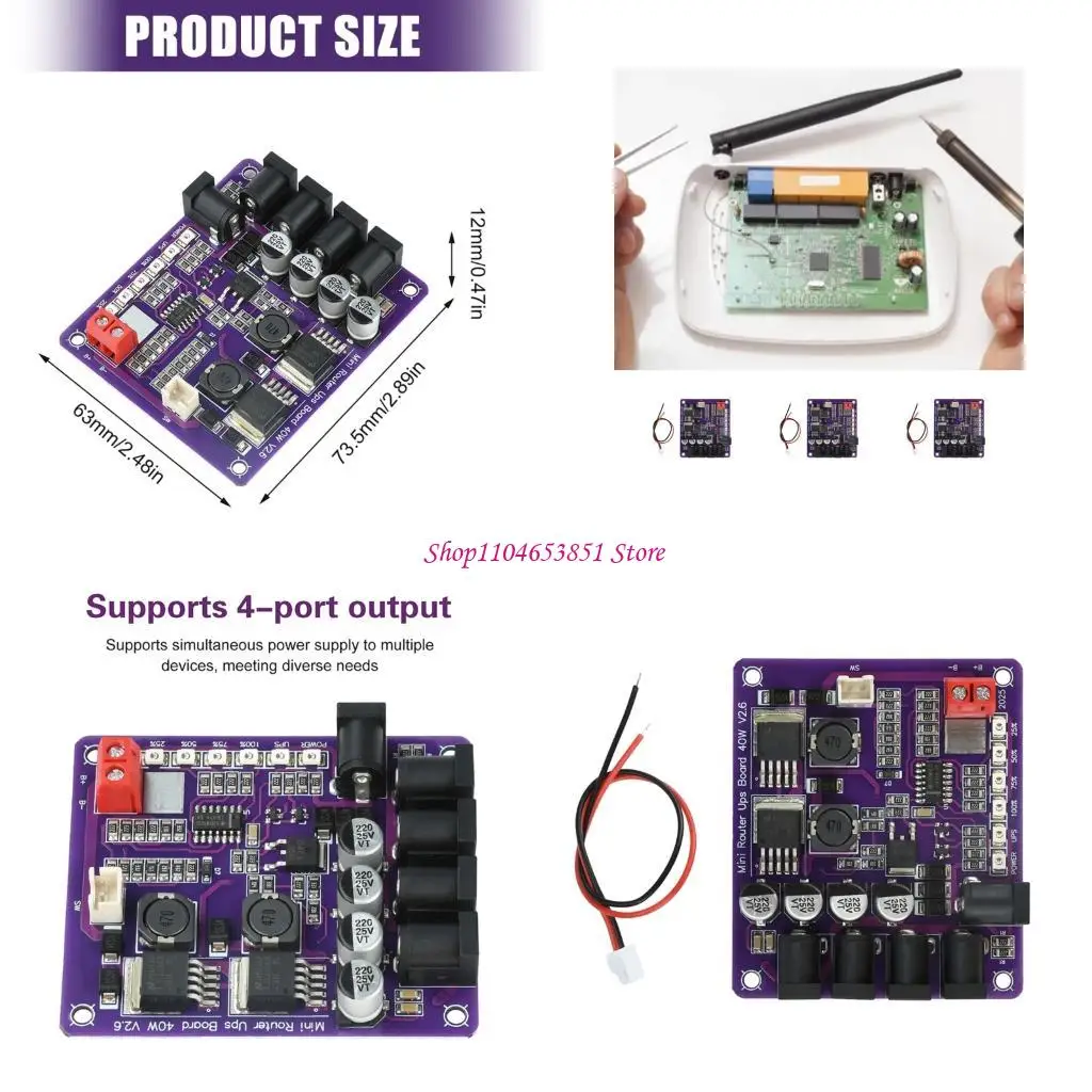 4 Channel Uninterruptible Power Supply Router Uninterruptible Power Supply Board 