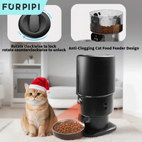 Furpipi 5L Smart Automatic Cat Feeders with 1080P HD Camera 5G WiFi Pet Feeder Tuya APP Control Automatic Cat Kibble Dispenser