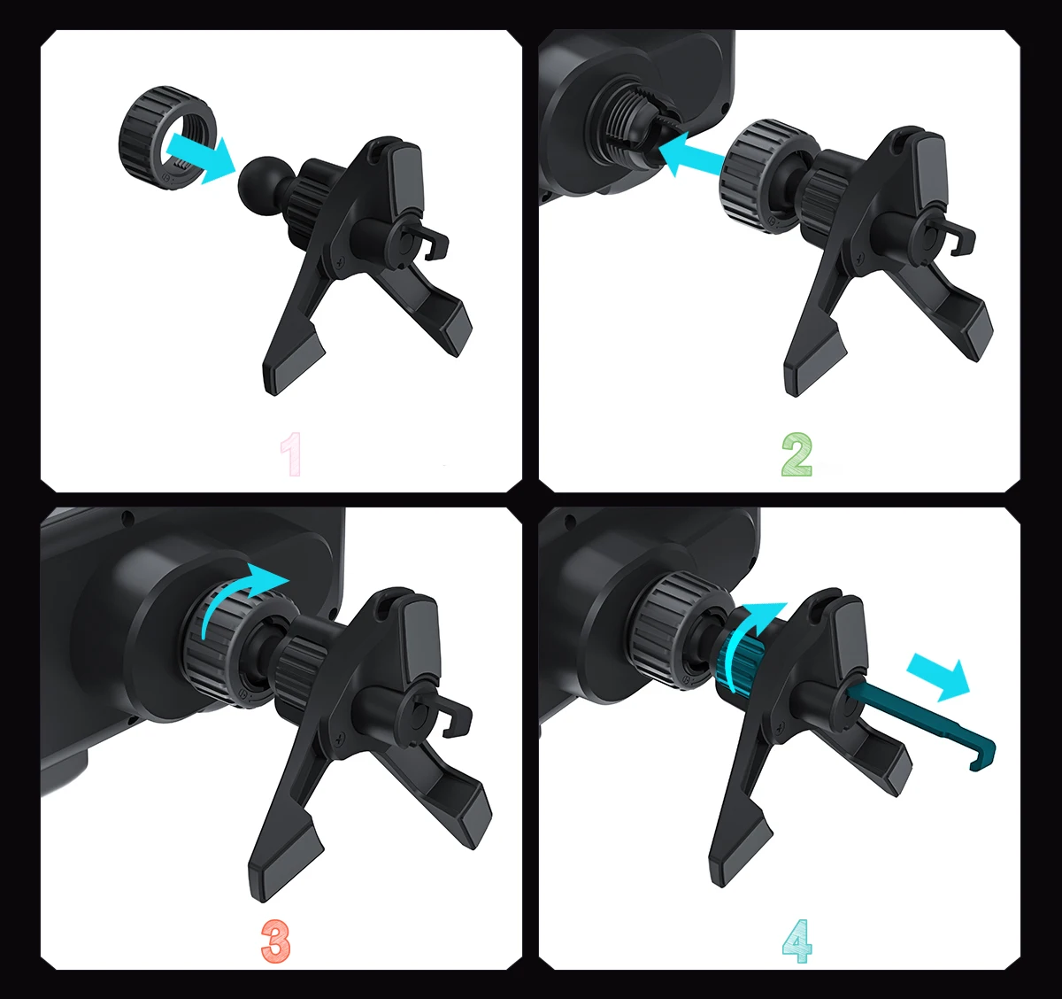 Dual Coil Faltbare Telefon Halter Auto Drahtlose Ladegerät Universal Auto Telefon Halterung Schnelle Lade Für Samsung iPhone Xiaomi Z Fold – Detail 22