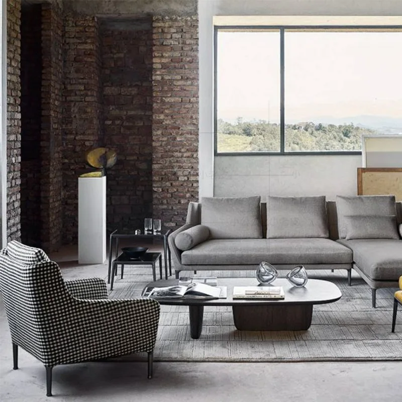 Tavolino in vernice di quercia personalità creativa tavolino da salotto rettangolare moderno