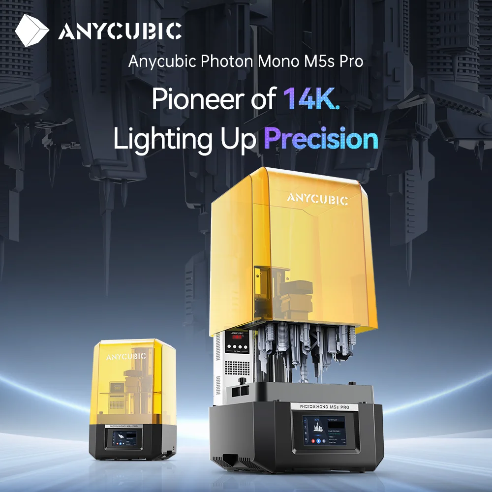 ANYCUBIC Photon Mono M5s Pro 10.1'' 14K High Speed LCD Resin 3D Printer Leveling Free Up to 150mm/h Impressora 3D