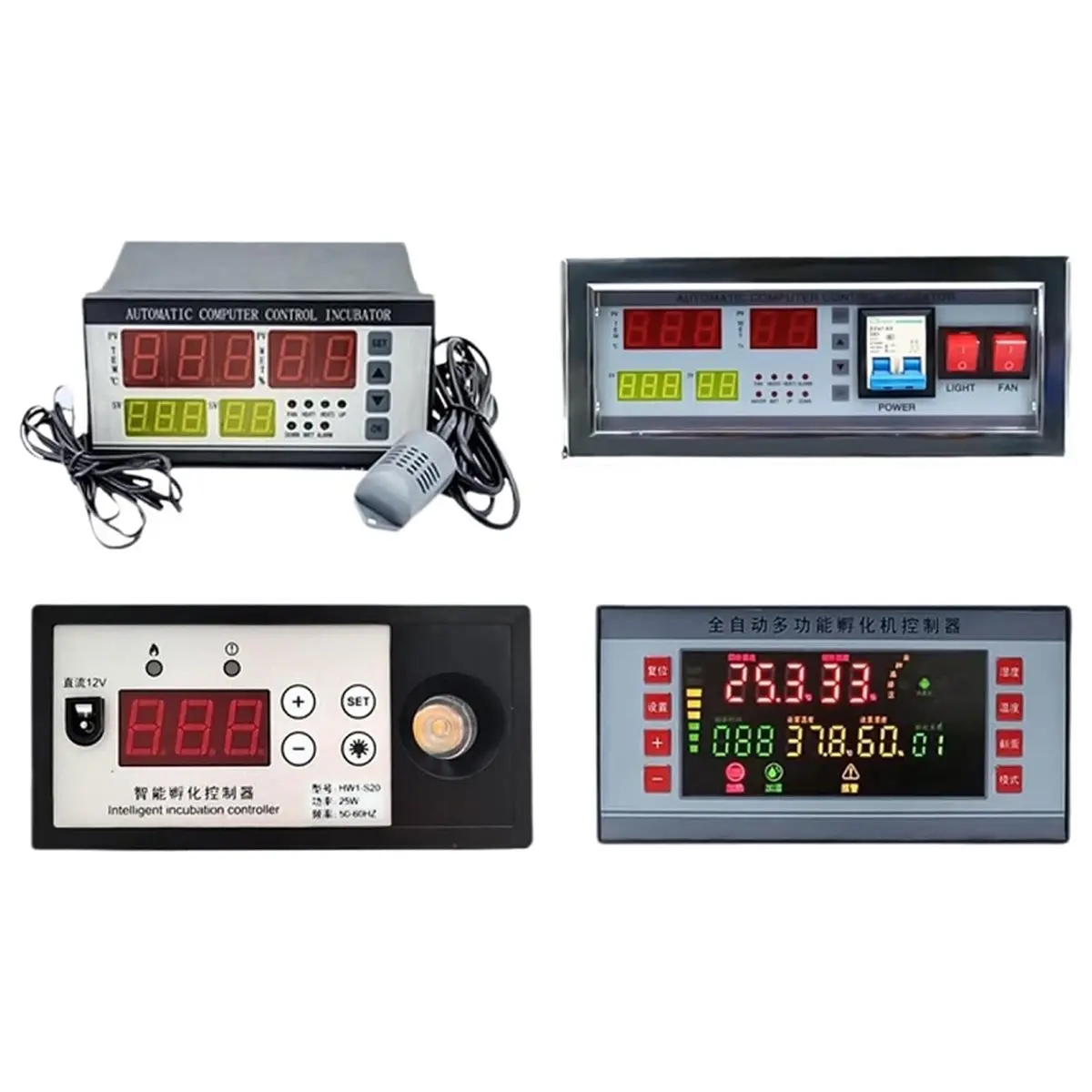 Digital Egg Incubator Controller Thermostat Automatic Temperature Humidity Control Panel for Poultry Hatching