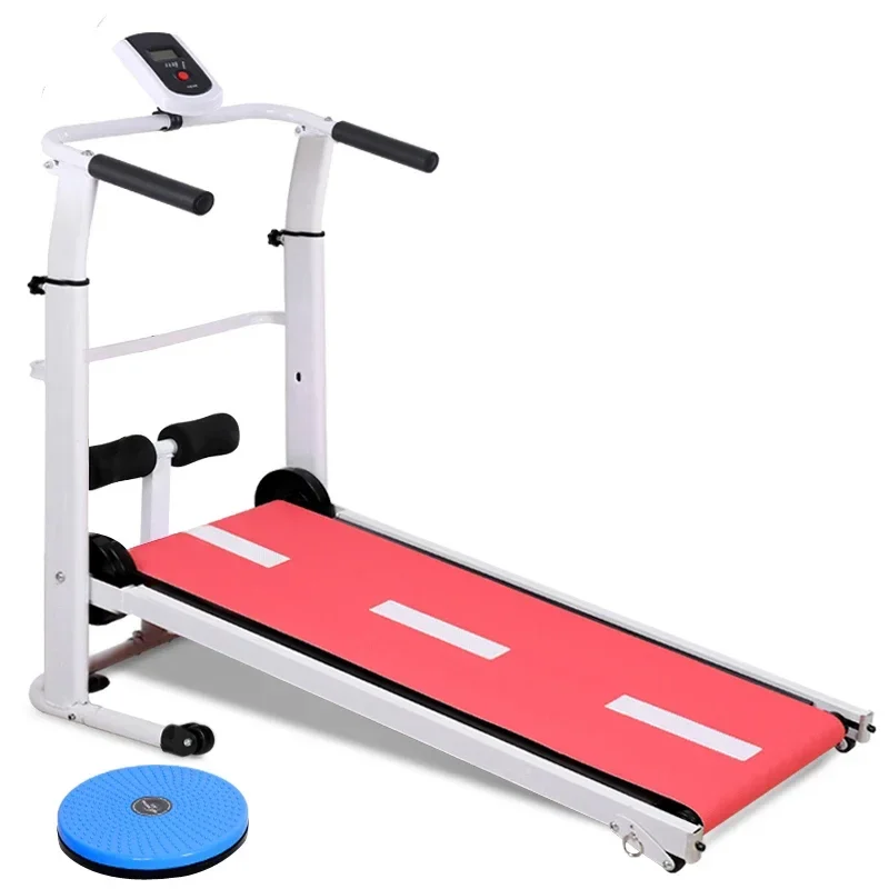 Treadmill Home Small Fitness Equipment Mini Folding Style Lengthened Stepper Three-in-one Multi-function Manual Adjustment XB