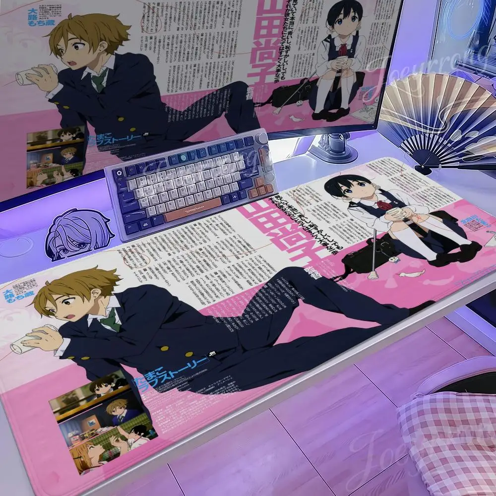 

Kitashirakawa Tamako Love Story Mouse Pad 1000x500 Hot Anime Taro Sakamoto Days Large Gam Non-slip Office Keyboard Mats Desk Mat