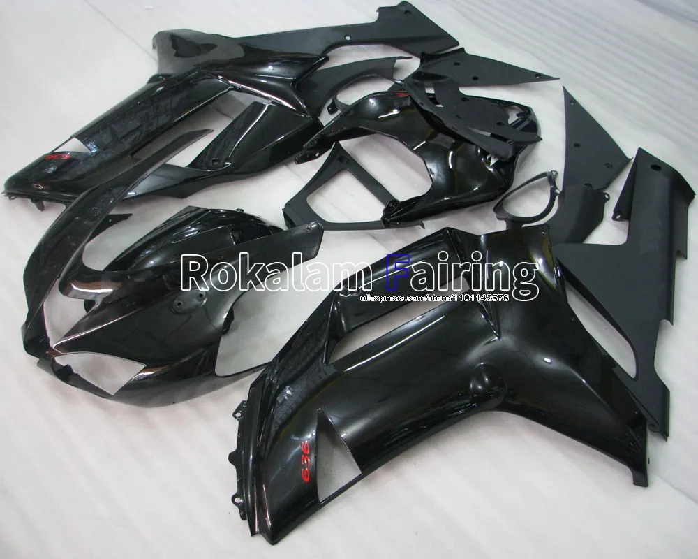 

Обтекатель для Kawasaki ZX 6R 07 08 ZX-6R 636, комплект кузова Ninja ZX636 2007 2008, обтекатели мотоцикла ZX6R (литье под давлением)