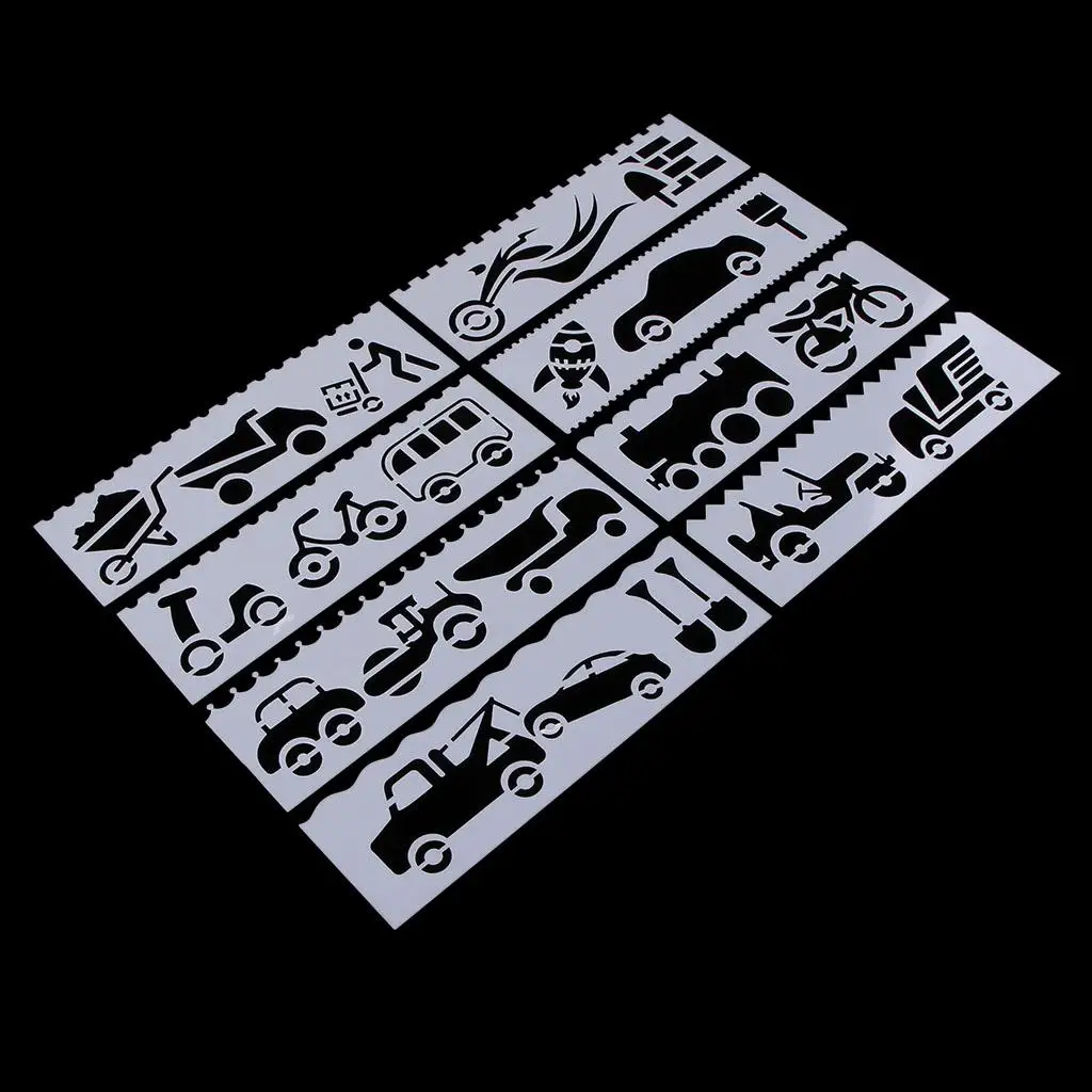 Kids Drawing Stencils, 8Pc Mixed Template Set