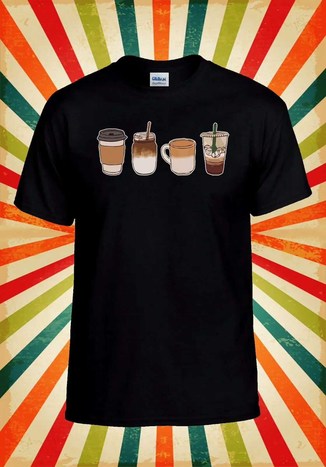 Coffee Time Ice Hot Funny Cool Baseball T Shirt Top 2840