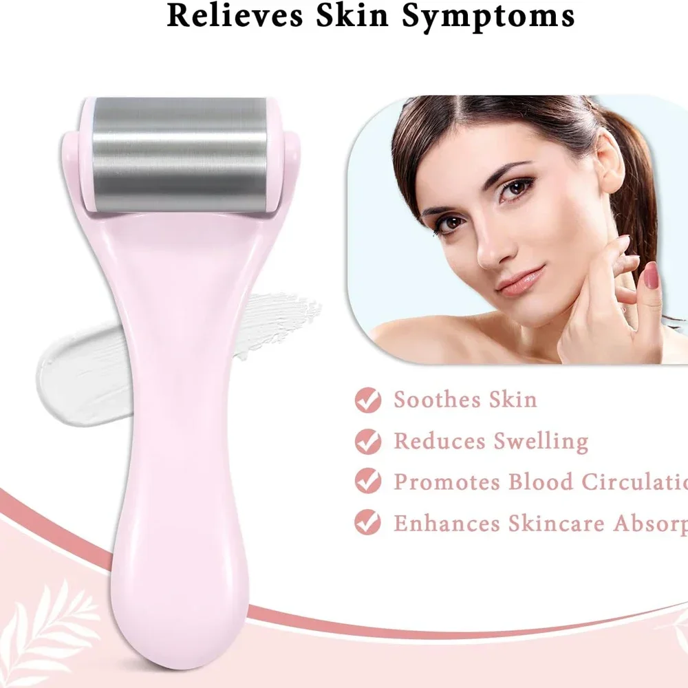 جديد أداة تدليك الوجه الدوارة الجليدية الفولاذ المقاوم للصدأ مدلك الوجه الوجه والعين الانتفاخ الإغاثة المضادة للتجاعيد أدوات العناية بالبشرة
