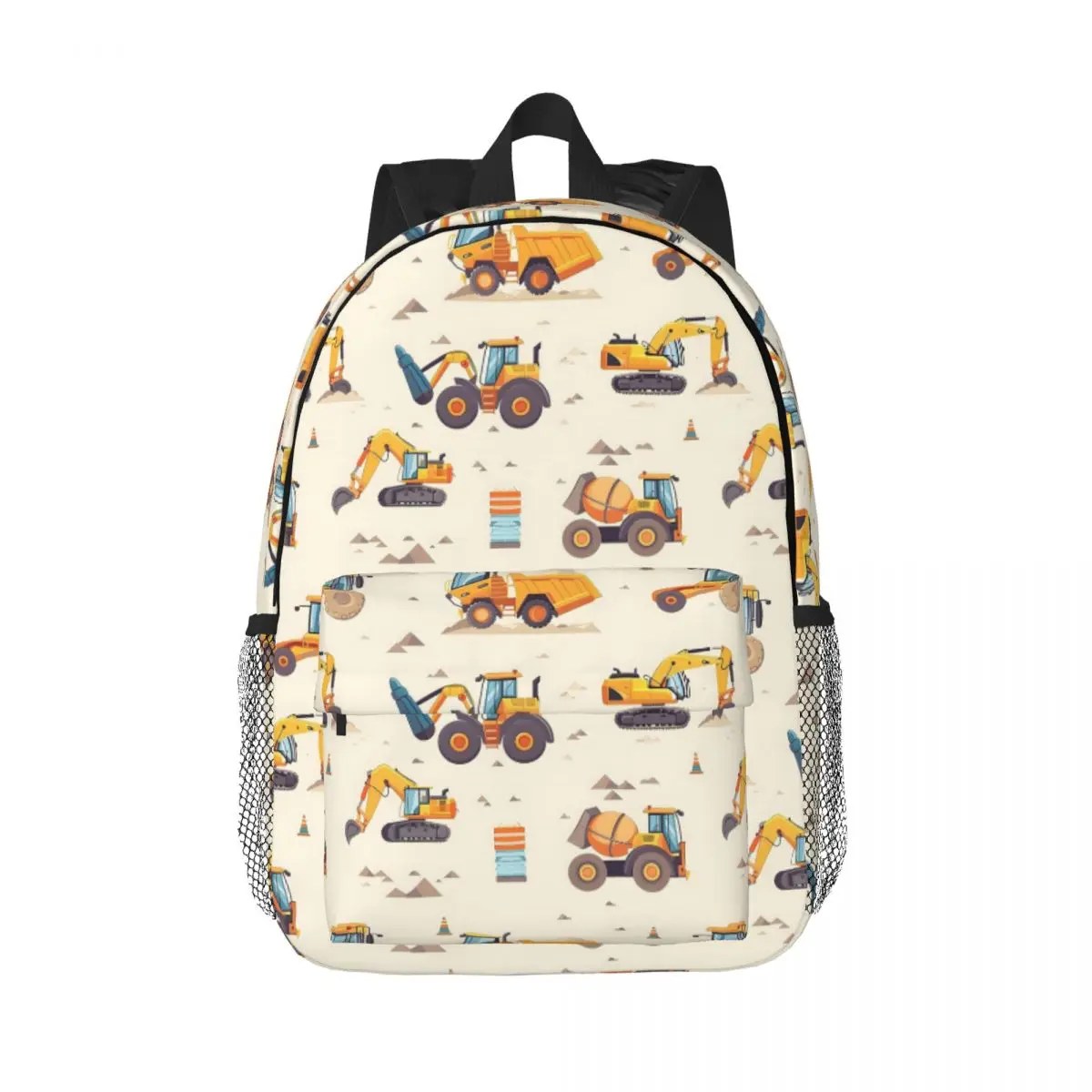 

Construction Vehicle Seamless Digital Paper Backpack Hot Sale Daypack Large Capacity Boys Girls BookBag Shoulder Bags