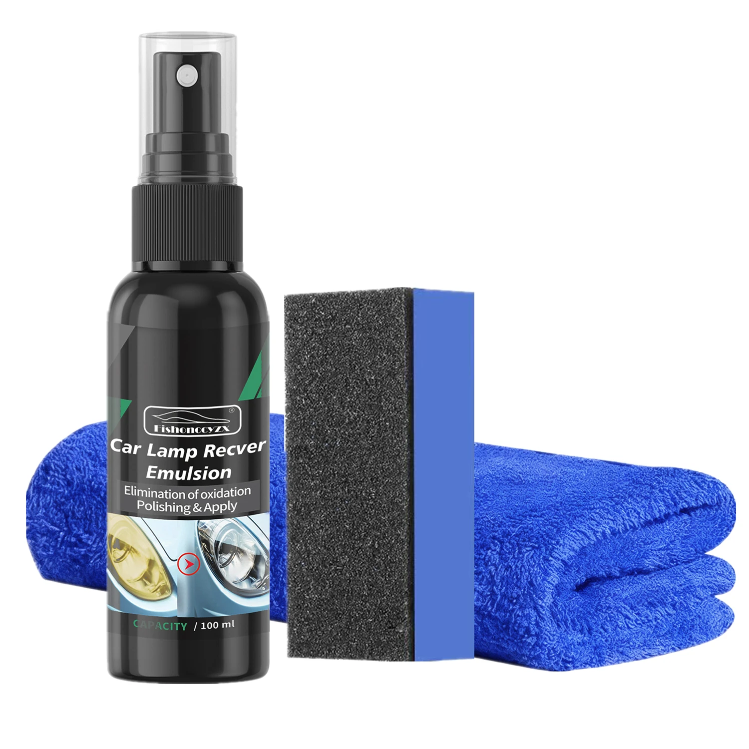 Car Headlight Restoration Polishing Kits Headlamp Scratch Remover Repair Cleaning Paste Remove Oxidation Headlight Polish Liquid