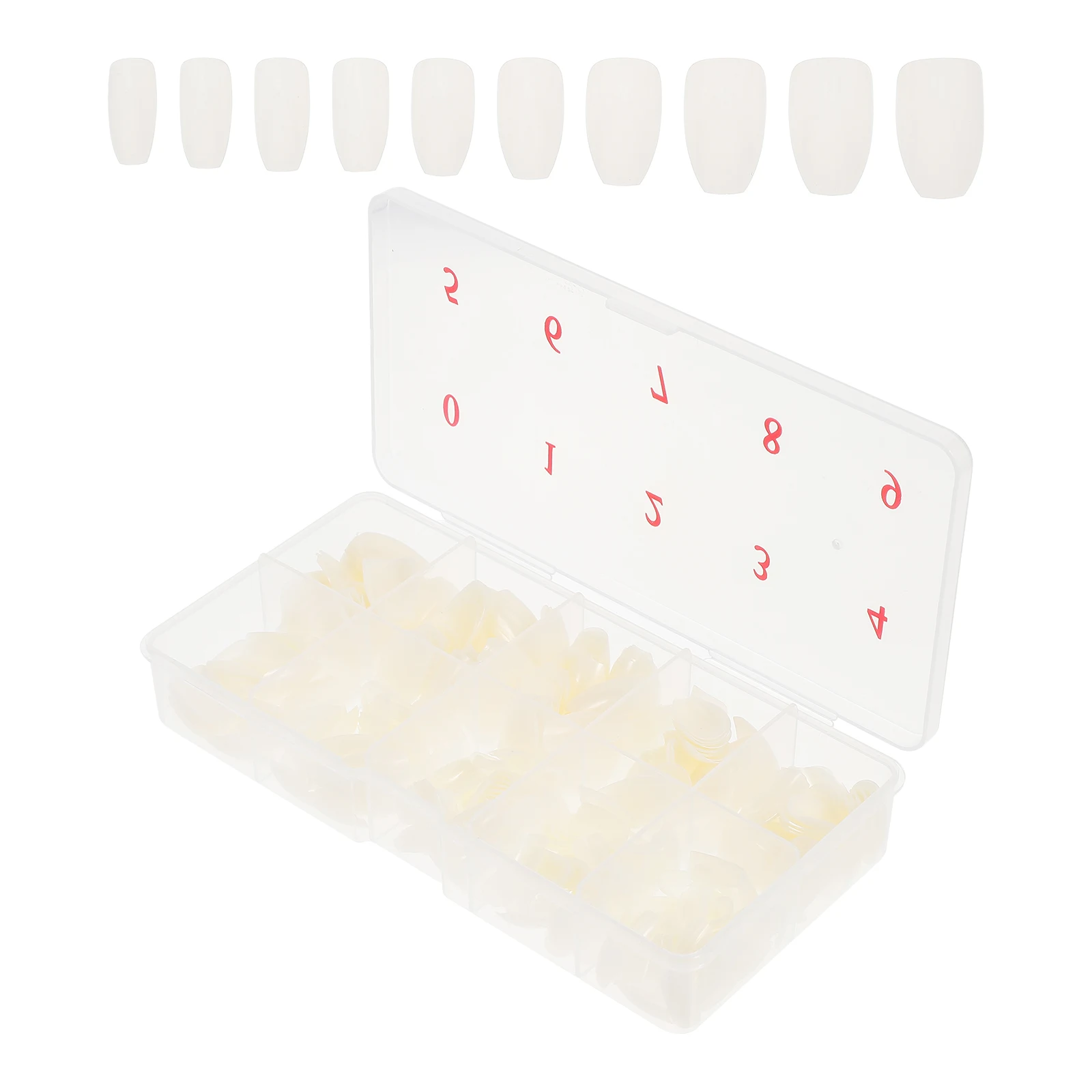 

500pcs False Nails Detachable Plastic DIY Decorative Nail Art Patches Slim Design Wedding Prom Gift Home Use Ballet