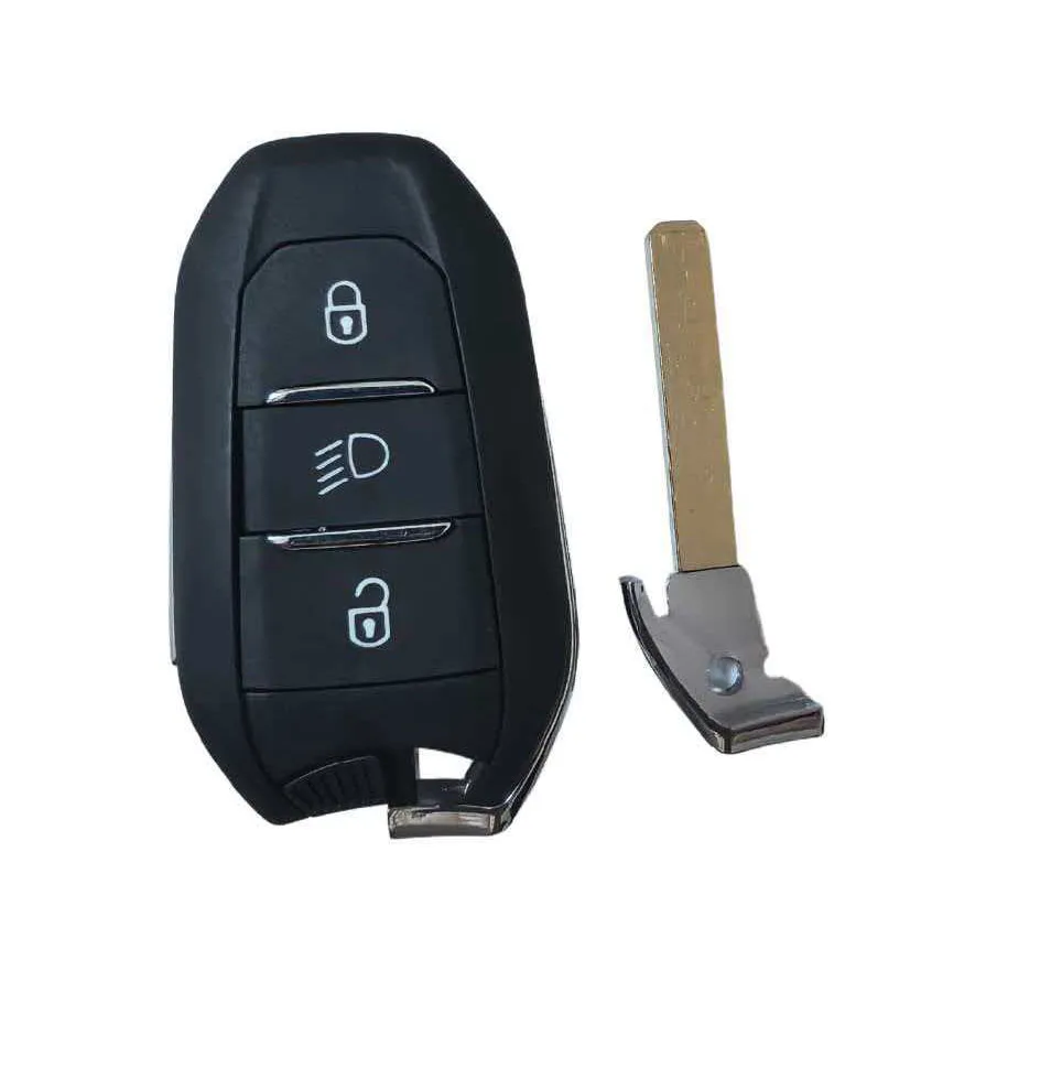 QCONTROL Smart Remote Key VA2 blade for Peugeot 208 308 508 3008 5008 Expert Traveller 434MHz Keyless-Go Open-Go 433.92MHz