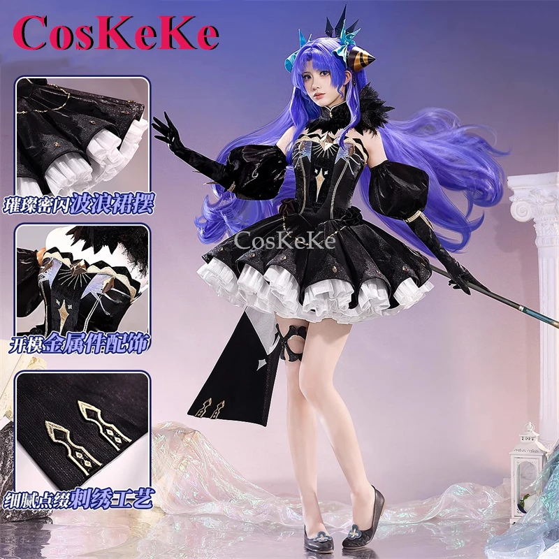 CosKeKe Ereshkigal/Ere Cosplay Costume, Fate, Grand Order, V2.0, Tics Space, Gorgeous fur s, Security ity Party, Py Play Clothing, New