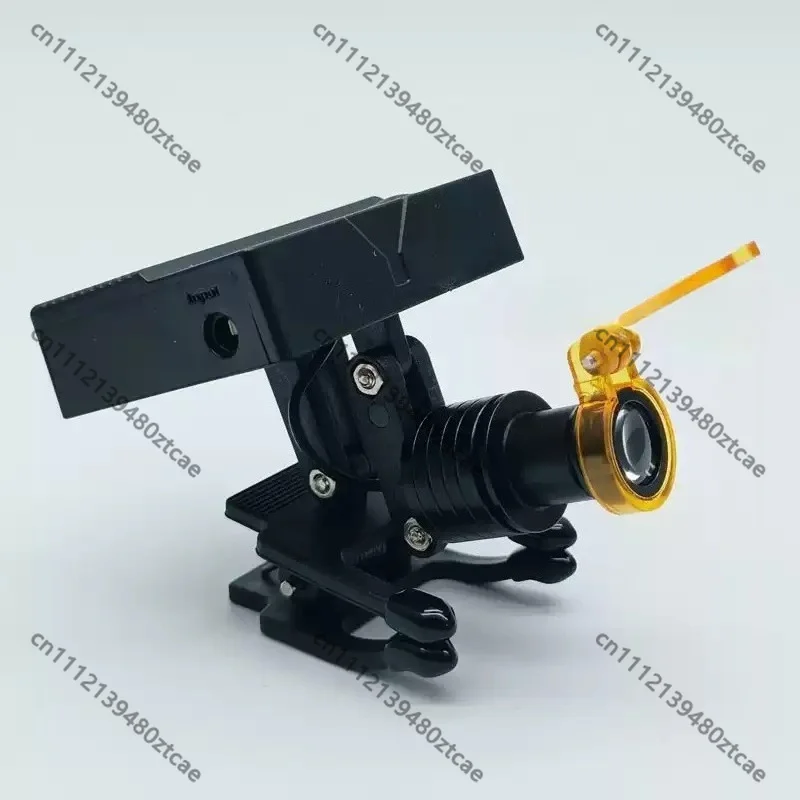 Wireless Clip‑Cap Type Dental Surgical Loupes Headlight, 5W Clip‑on Head Lamp With Optical Filter Complete Kit for Oral