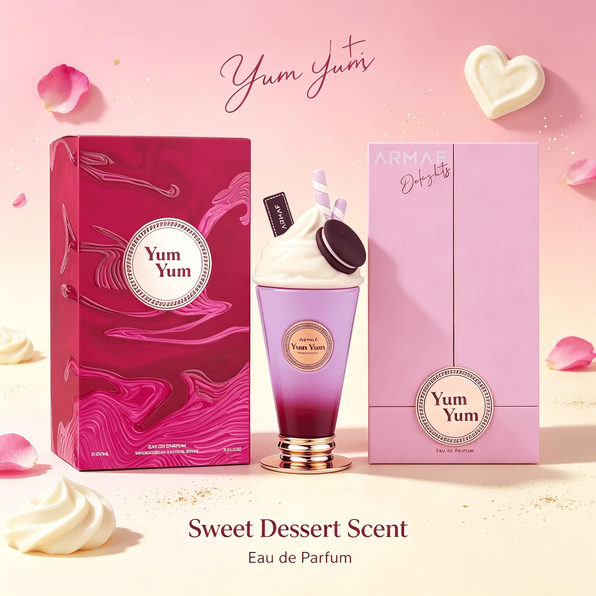Armaf Yum Yum Eau de Parfum de Larga Duración para Hombre y Mujer, Unisex, 100 ml/3.4 oz, Aroma a Cereza de Larga Duración con un Diseño Distintivo, Lleno de Nuevas Ideas para Regalos de Cumpleaños y San Valentín, Creando una Atmósfera Suave y Adorable