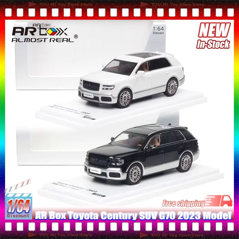 New 1:64 Ar Box Toyota Century Suv G70 2023 Alloy Die-Cast Car Model Customized Toys Gifts Collection Ornament Miniature Vehicle