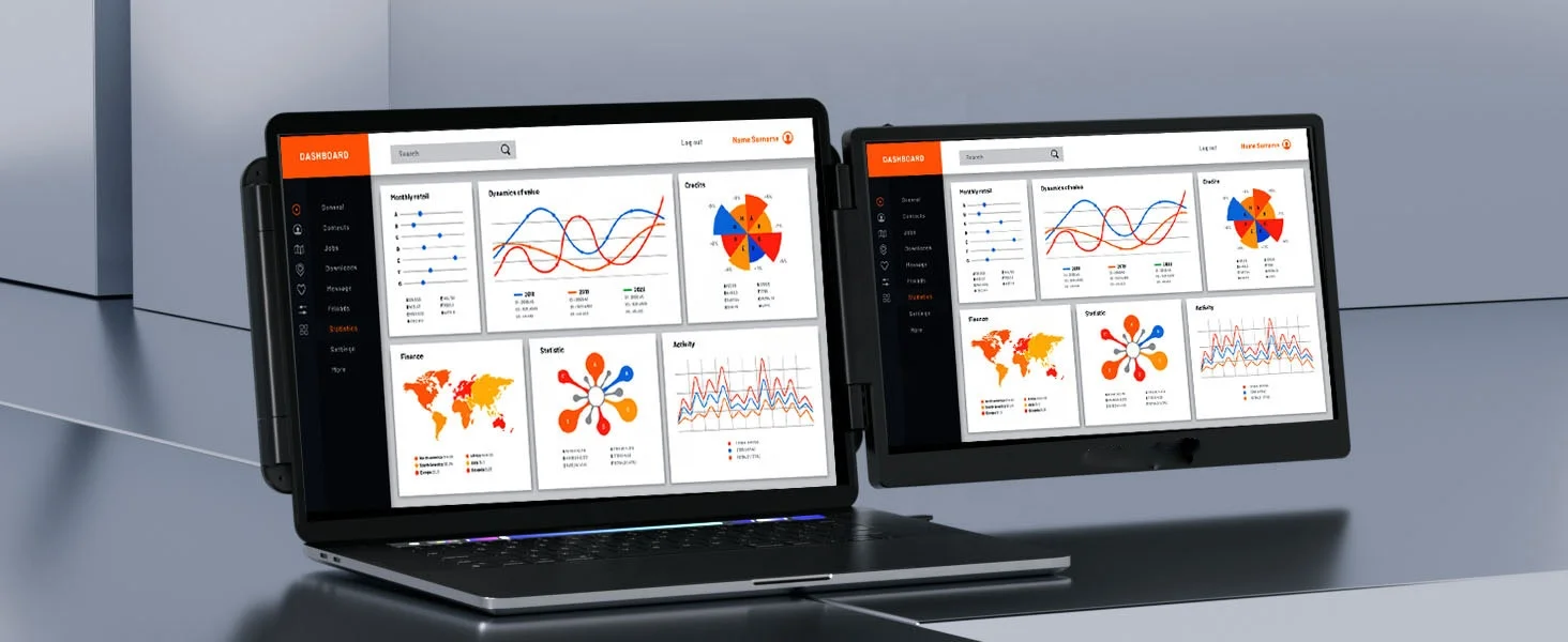 공장 공급 드라이버 연결 없이 작동하는 TYPE-C 여행용 1080P FHD IPS 게임폰 휴대용 노트북 화면 확장기