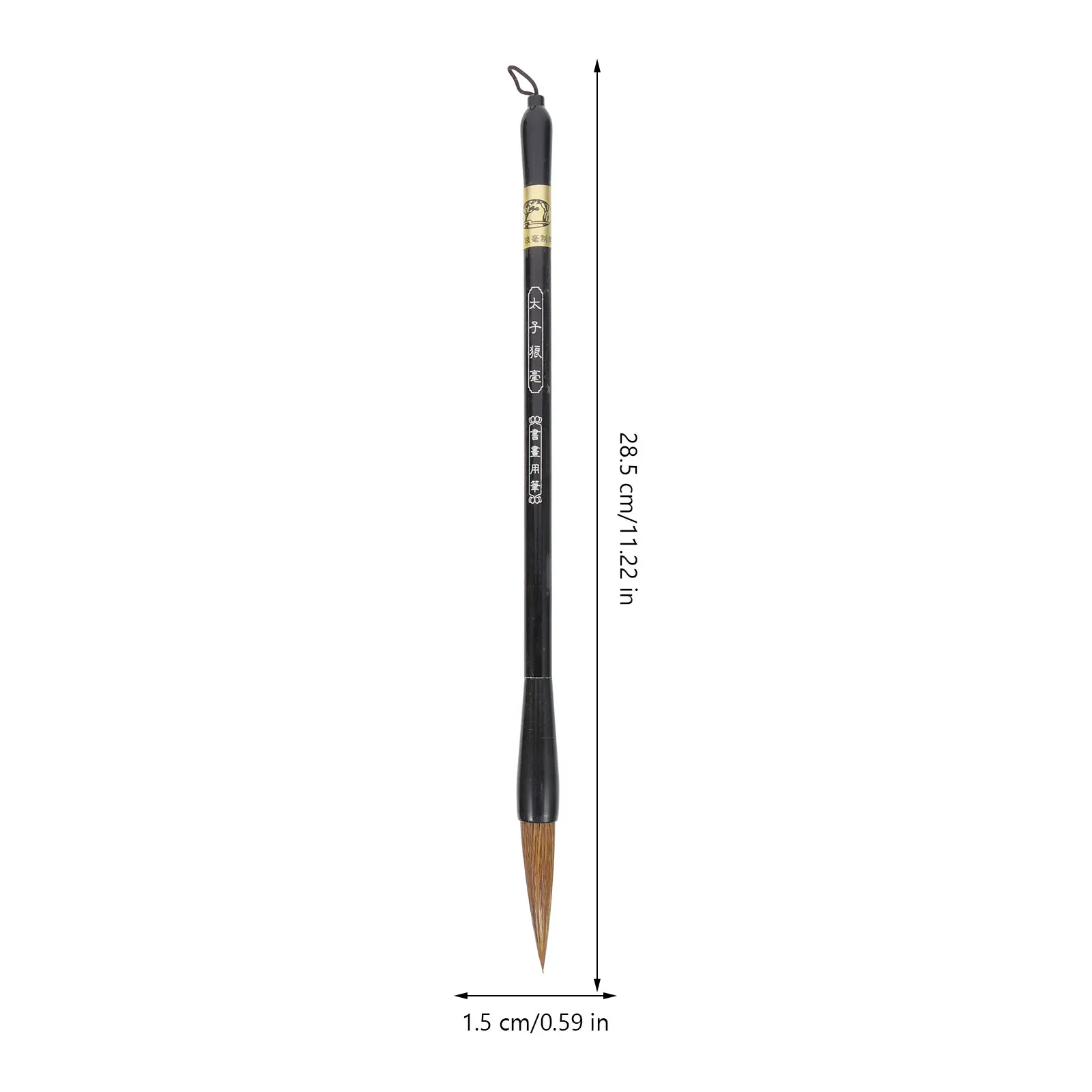 1 conjunto de pincéis de caligrafia de cabelo de lobo, design ergonômico, adequado para desenho de linha, pintura, escrita, escola, viagem, uso doméstico