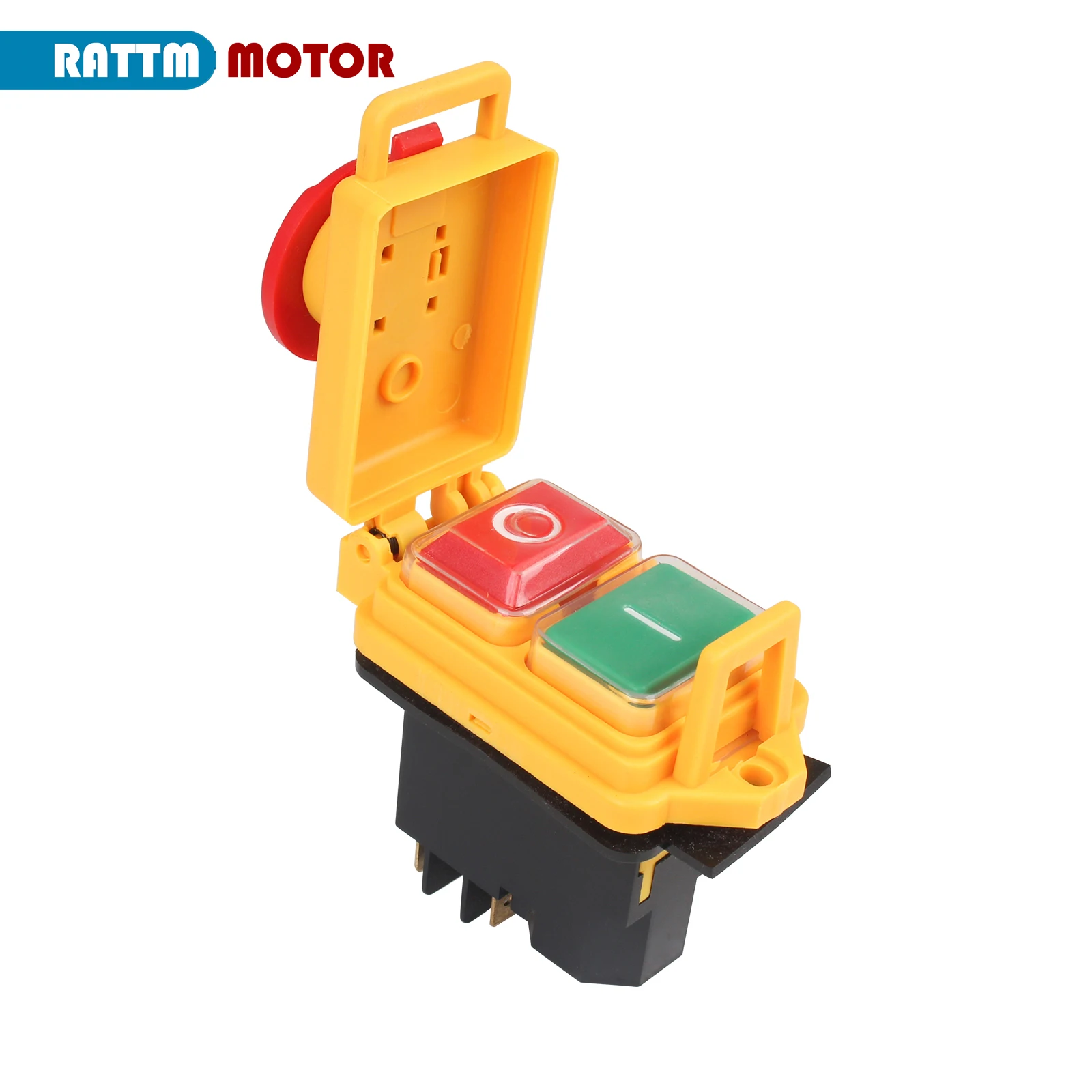 KJD17B/1-2 4 PIN Emergency stop switch ON-OFF Momentary Reset Push