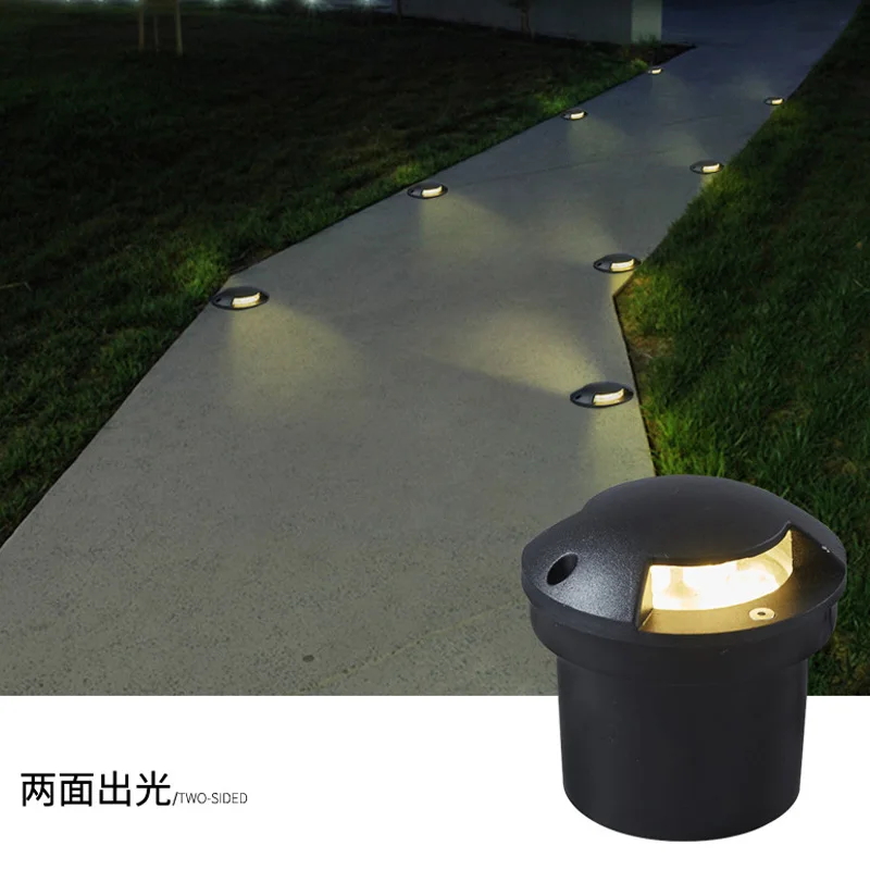 LED Garden Light Spotlights Outdoor Waterproof Recessed Underground Lamp Floor Landscape Lighting IP67 AC110V220VDC12V 3W 6W 10W
