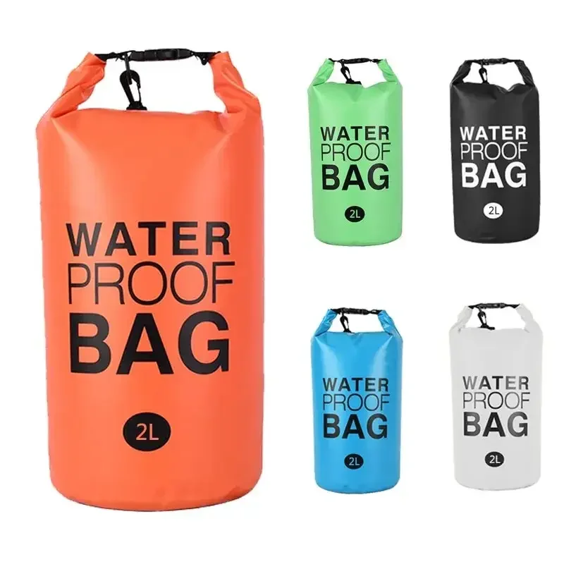 2 liter waterproof dry bag storage swimming kayak River hiking float sailing canoe diving compression backpack