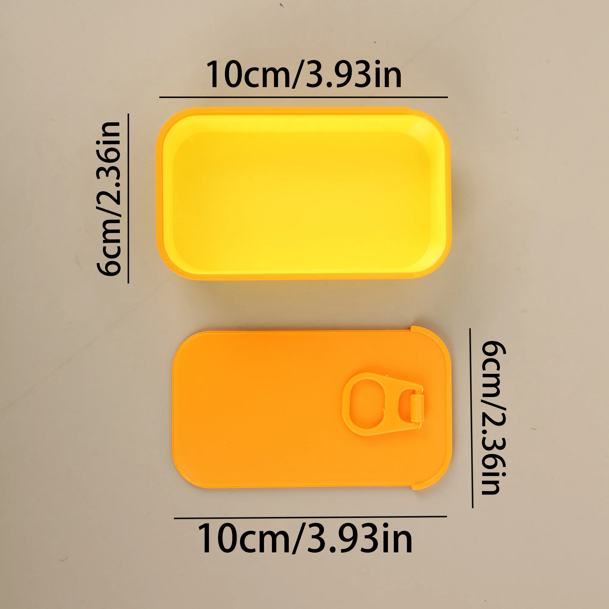 Cute Fish Bone Jewelry Organizer Box, Orange Yellow Plastic Slide Lid Storage Case for Necklaces Earrings Travel Portable Home D