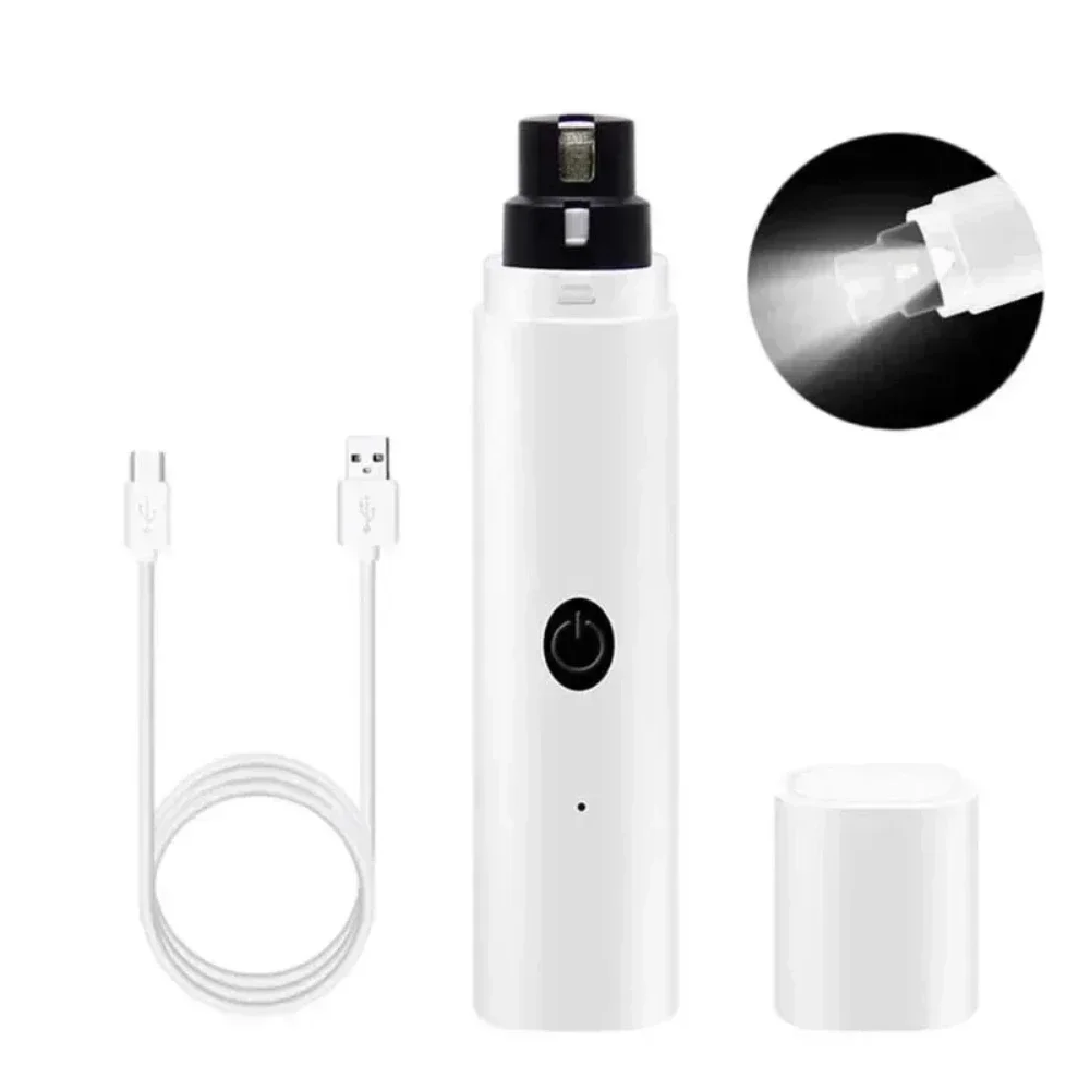 Electric Pet Nail Clipper USB Charging Dog Nail Grinder Portable Puppy Cat Nails Pet Grooming Tools For Small Medium Large Dogs