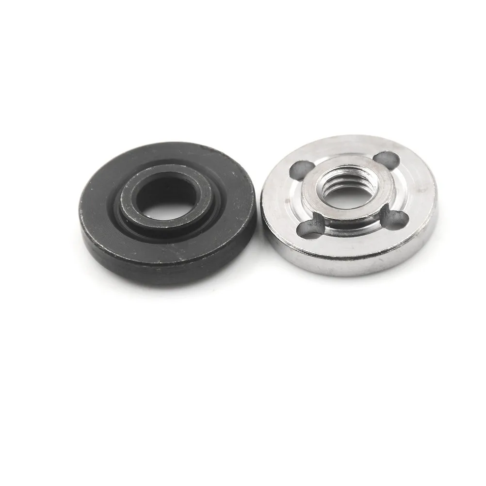 1Pair Electrical Angle Grinder Replacement Fitting Part Inner Outer Flange Nuts