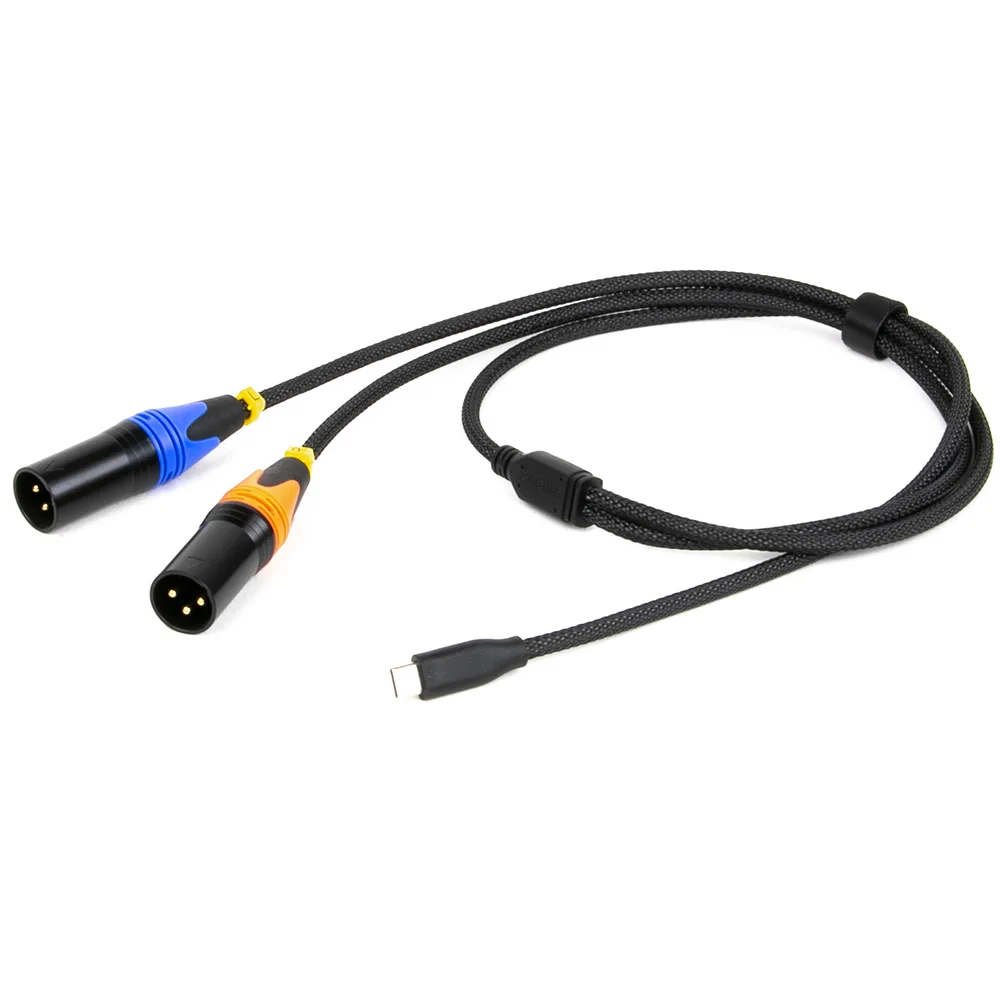 Cavo adattatore convertitore audio USB tipo C a doppio XLR, altoparlante attivo con connessione USB C per telefono cellulare, cavo audio amplificatore di potenza