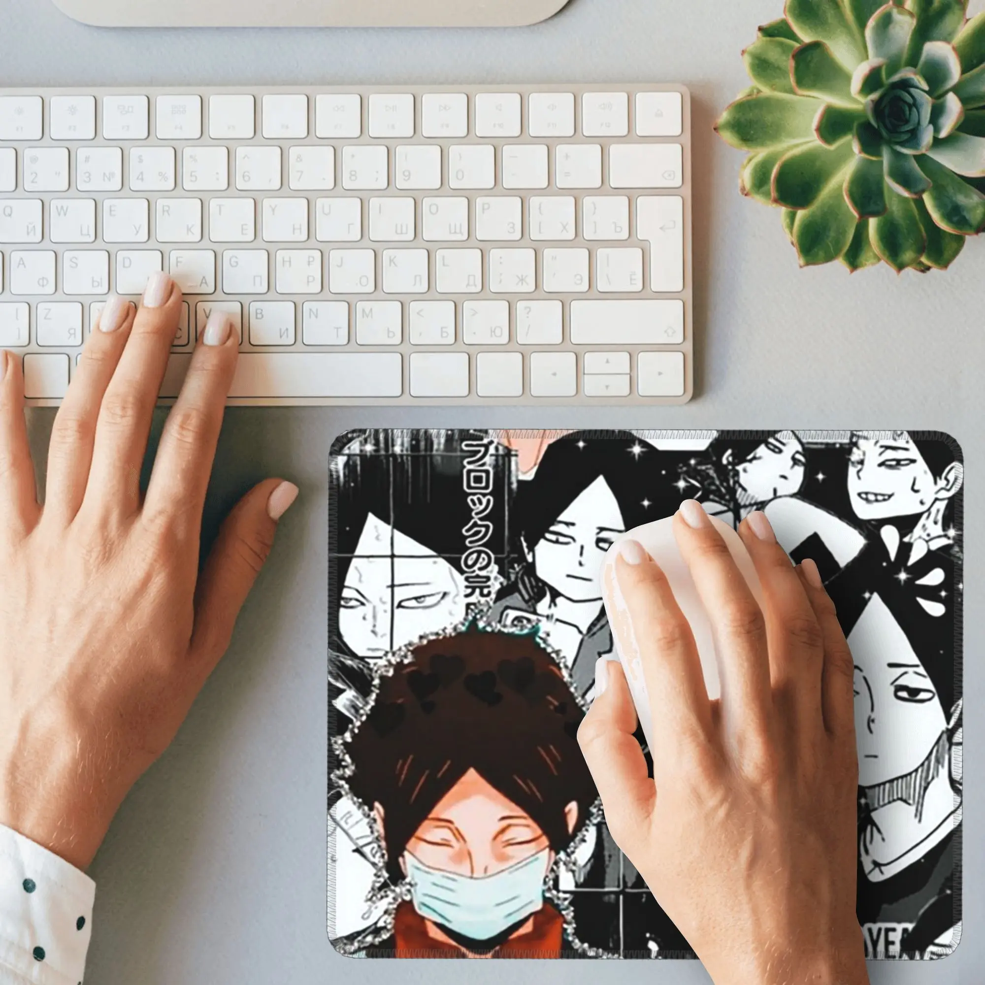 

suna rintarou manga collage Mouse Pad Computer Keyboard Mouse Mat Gaming PC Laptop Desk Mat Office Table Mats