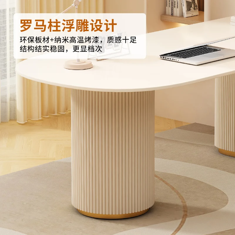 Cream Wind Slate Desk Adult Computer Desk Modern Simple Desk Student Home Workbench Living Room Table