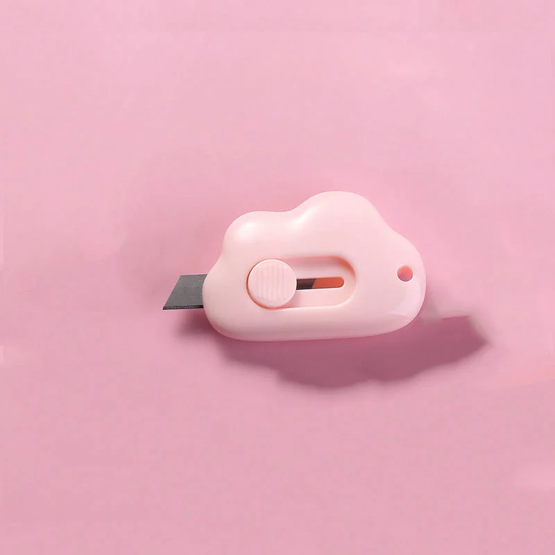 Mini Pocket Cloud Art Utility Knife Box Mes Papiersnijder Craft Wrapping Hervulbaar mes Briefpapier