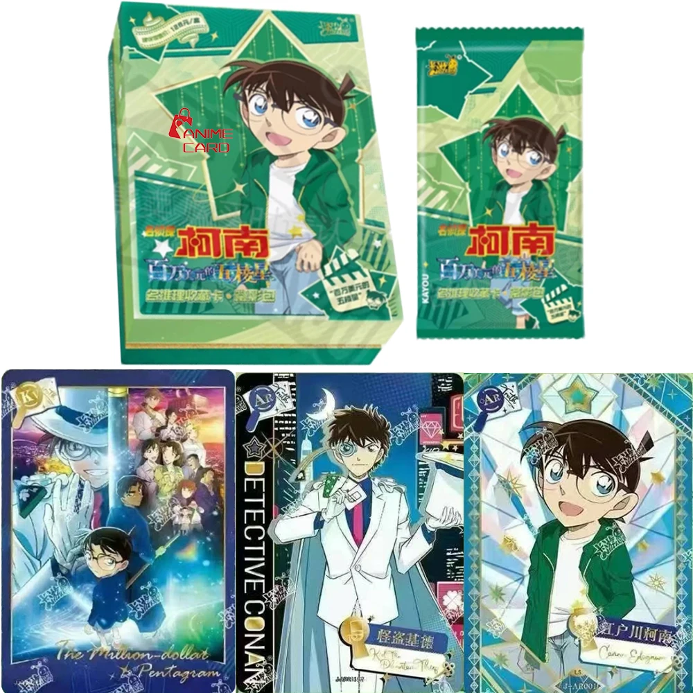 KAYOU Genuine Detective Conan Card Movie Review Package Million Dollar Pentacle Anime Collection Cards Toys Gifts