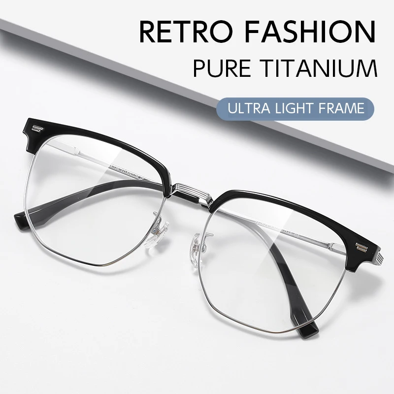 

HONGMEI New Ultra-light Men Retro Decorative Blue Light Blocking Ladies High Quality Hyperopia Reading Myopia Prescription Glass