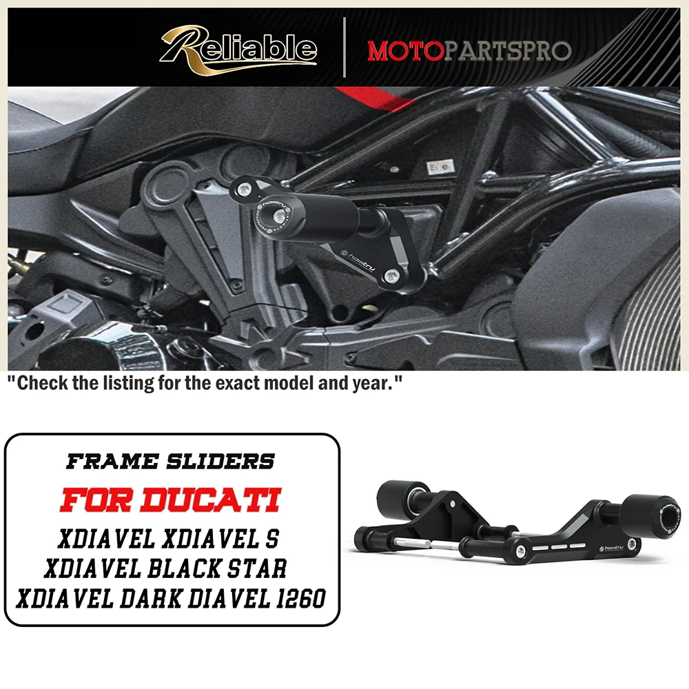 Motorcycle Falling Crash Protection For Ducati XDiavel Diavel 1260 / S / Lamborghini 2019+ Motorcycle Anti-fall Bumpers