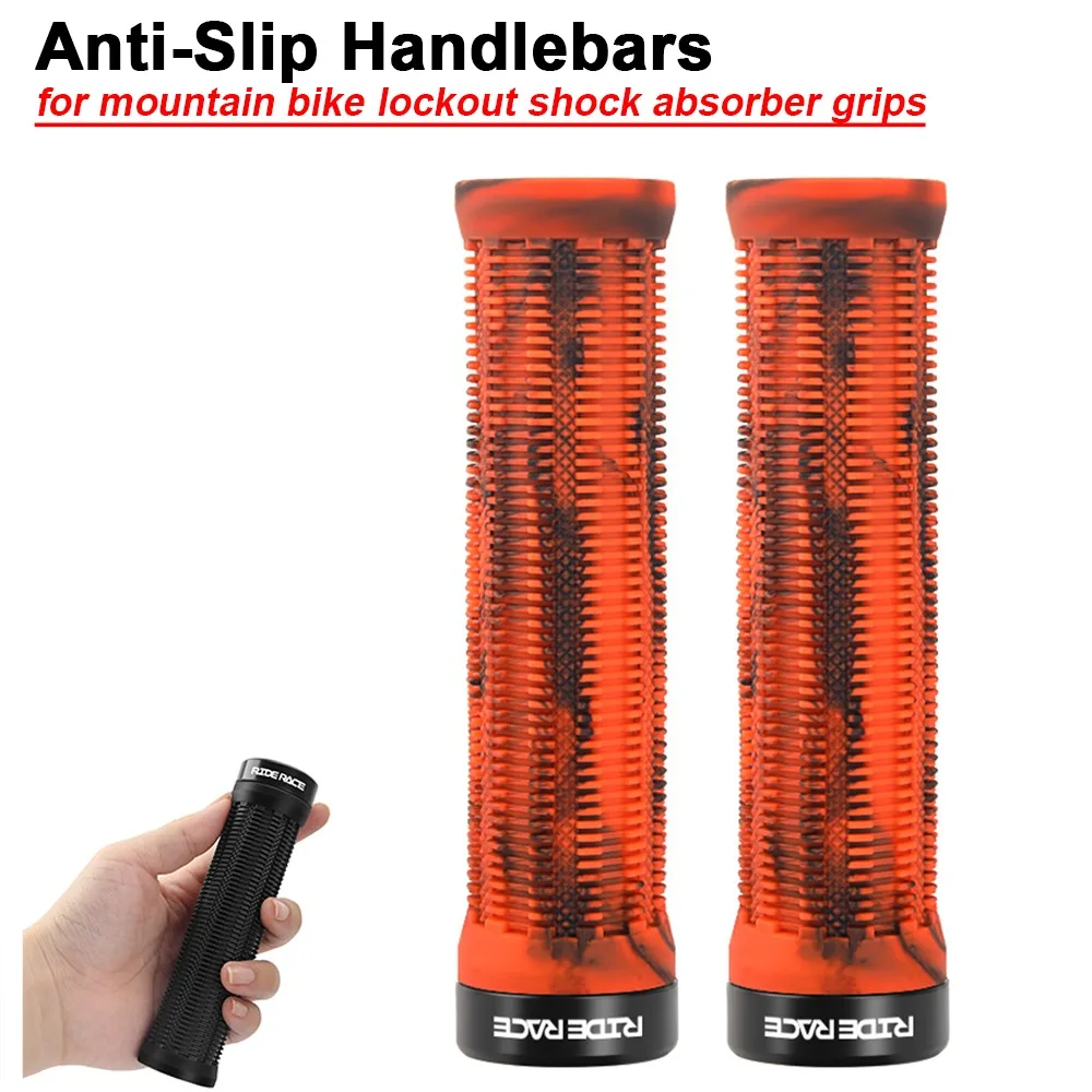 

Lock-On Shock-Absorbing Bike Handlebar Grips - Non-Slip for MTB Cycling Gear Bicycle Handlebar Grips Bike Grip