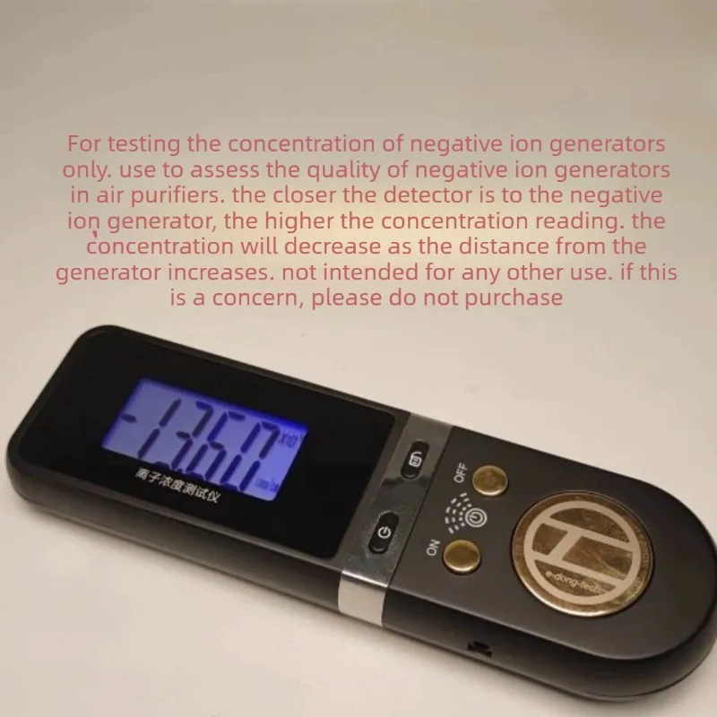 Portable Negative Ion Concentration Detector Air Ion Concentration Tester