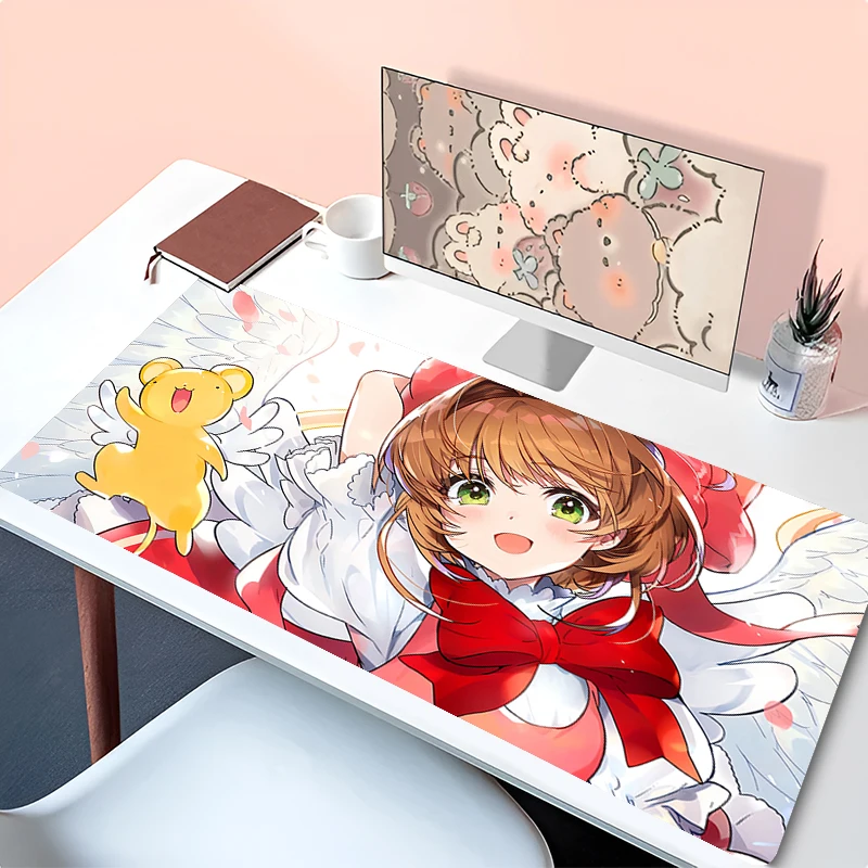 Mouse Pad HD Print Anime Desktop Mouse Mat Laptop C-card C-captor Sakura Mousepad Kawaii Girl PC Gaming Accessories Keyboard Pad