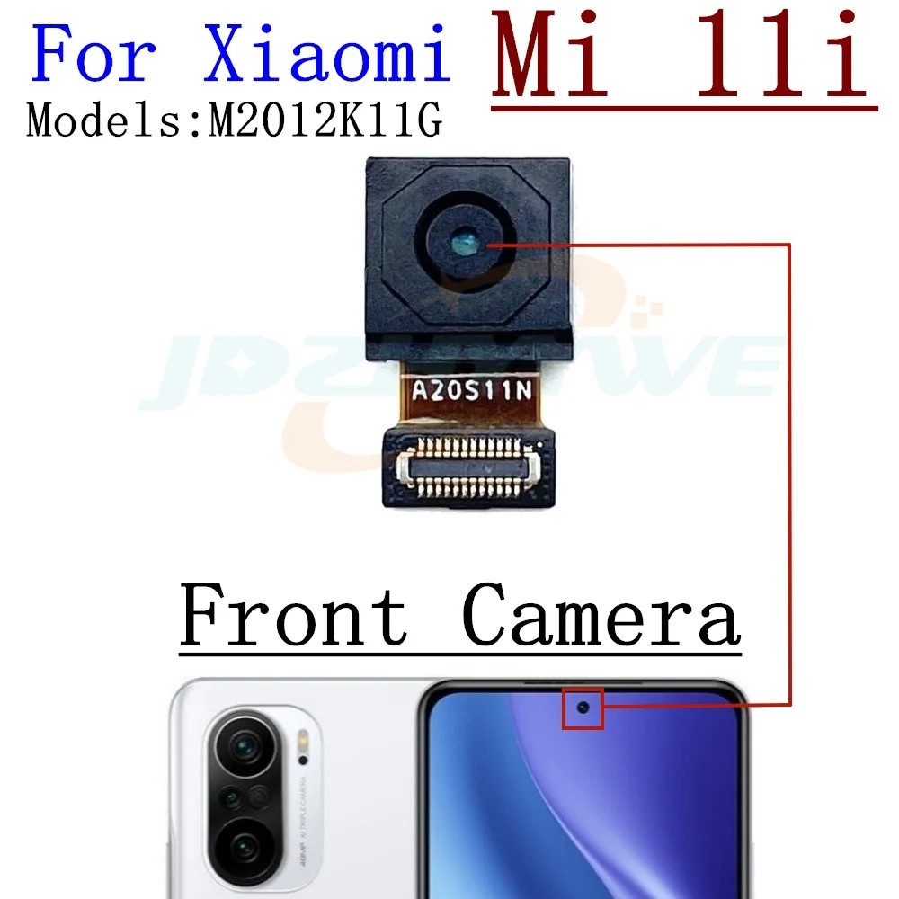 

Передняя задняя камера для Xiaomi Mi 11i Mi11i, передняя часть для селфи, задний модуль основной камеры, гибкий кабель, запасные части