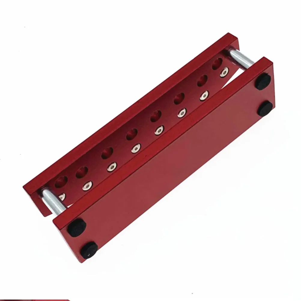Watch Repair Screwdriver Set Aluminum Storage Box 8 Hole Compact Tool Organizer Stand Hand Tool Kit