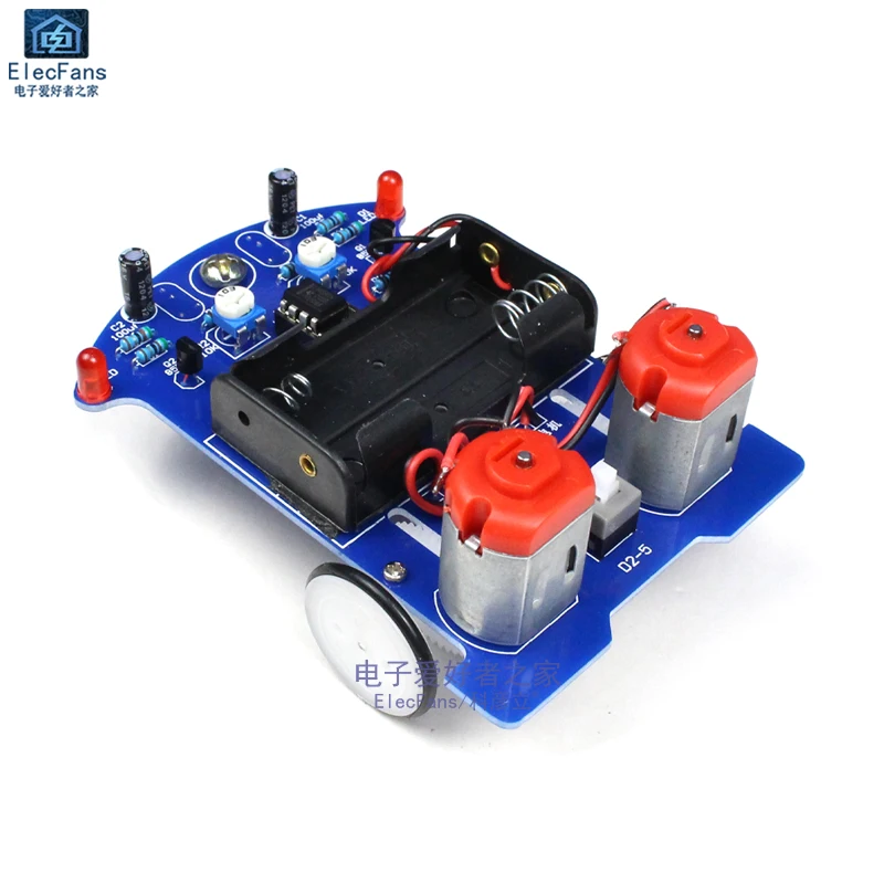 

(Parts) D2-5 intelligent tracking car kit automatic induction line patrol experimental teaching production welding DIY