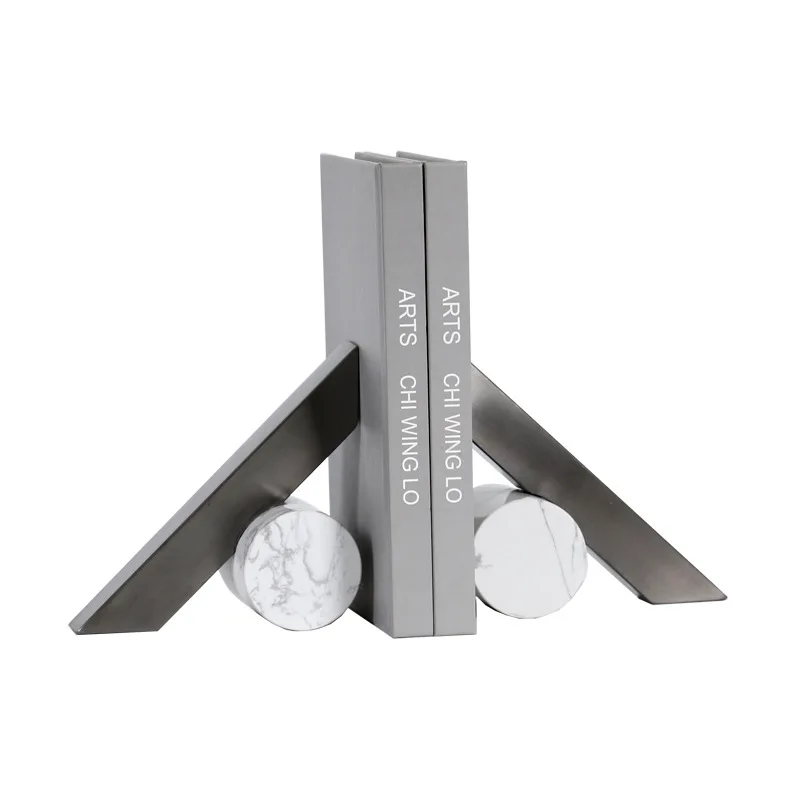 

Modern minimalist marble book relies on splicing geometric ornaments tea room study desktop home decoration ornaments