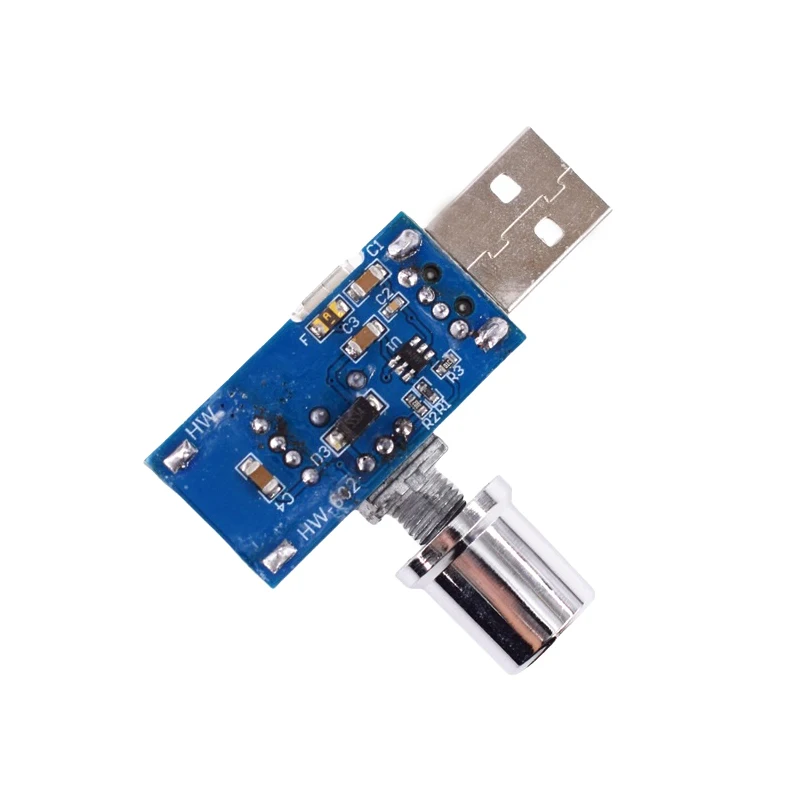 1PC DC 4-12V To 2.5-8V 5W Power Controller 5V USB Voltage Regulator Fan Stepless Speed Controller Regulator With Switch