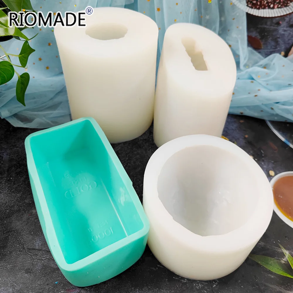 Große Goldbarren-Form Silikonform, Halbkreis-Modell, Gießform für DIY Handgemachte Gips-, Zement-, Ton- und Kerzenherstellung – Detail 8