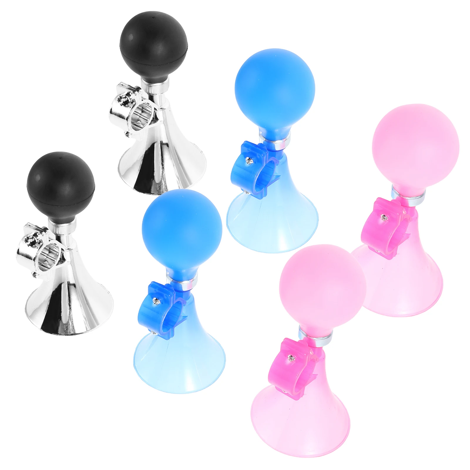 

6Pcs Kids Bike Horn Loud Bicycle Bell for Handlebars No Required Realistic Sound Safety Cycling Accessory for Children