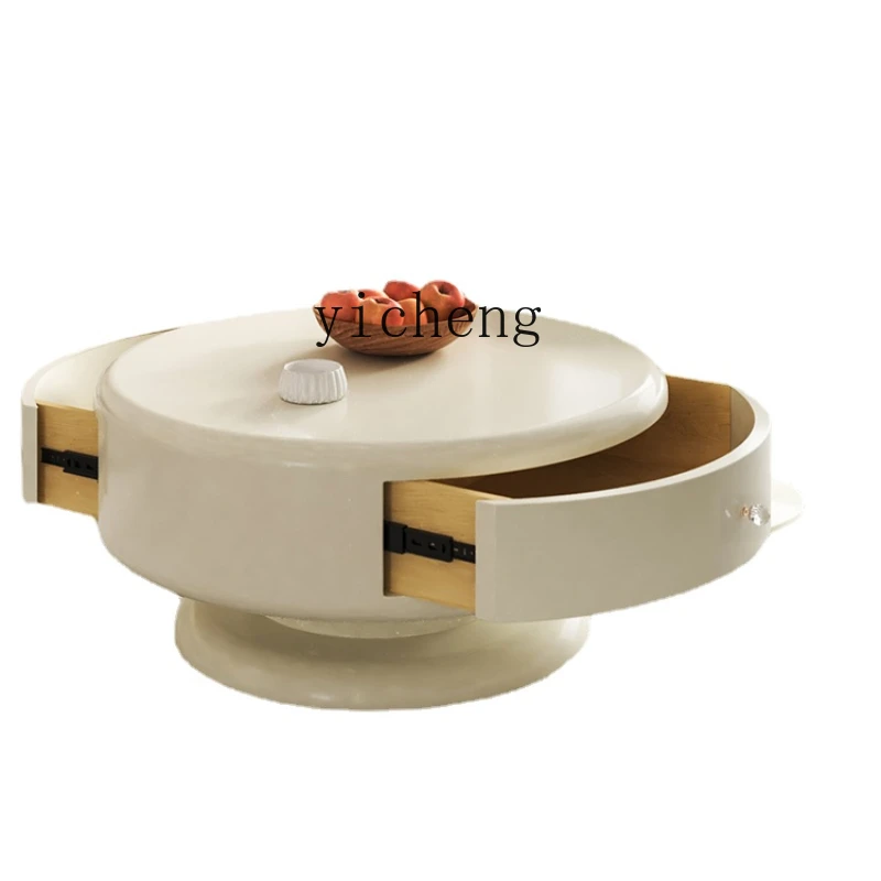 YY Tea Table Living Room Home Simple Modern Creative round High and Low Tea Table Combination