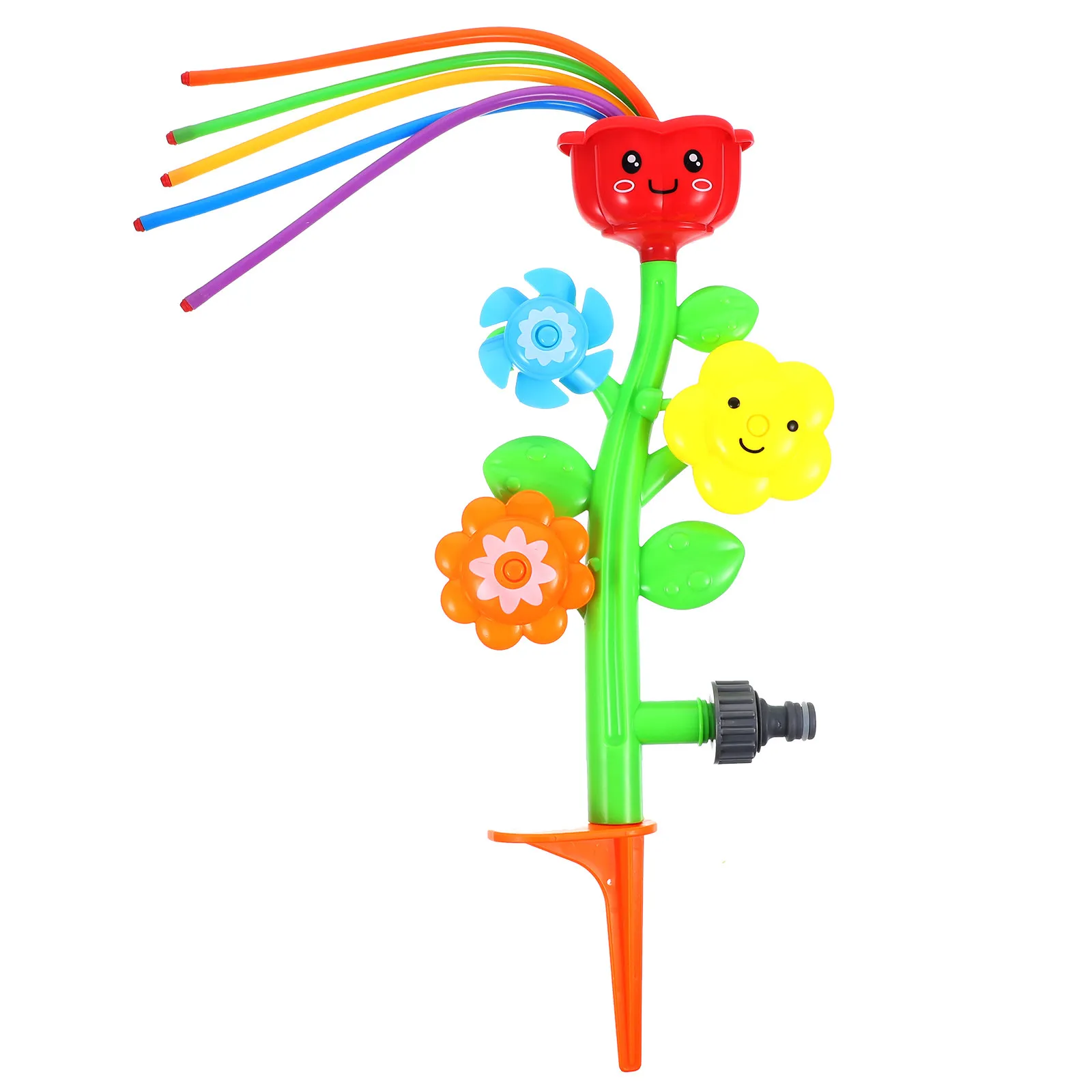 

Flower Sprinkler Colorful Outdoor Water Spray Sprinkler Swirl Design Flower Shape Water Activity Splashing for