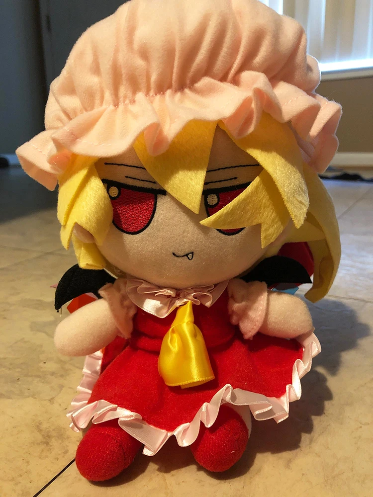 TouHou Project Flandre Scarlet Plush Doll Fumo Anime Cartoon Stuffed Doll Sleeping Pillow Sitting Toy Gift for Fans Birthday